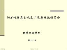 合成氨工藝與仿真簡介2011-簡