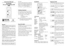 HI 93734 余氯濃度分析儀