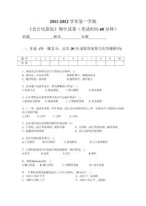 會計電算化