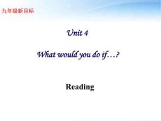 河南省实验中学2012九年级英语 unit 4What would you do if Reading精品课件 人教新目标版