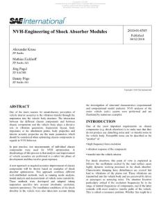 NVH Engineering of Shock Absorber Modules 04-12-2010