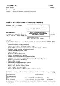 VW_80101-2009 Electrical and Electronic Assemblies in Motor Vehicles