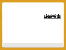 咳嗽指南