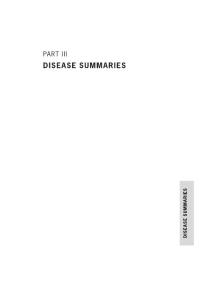 Chapter 5 - Disease Summaries (p 177-230)