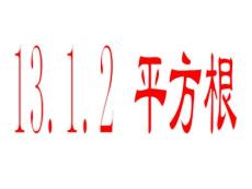 人教版數學八上《平方根》ppt課件