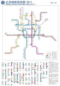 北京地铁路线及站点信息图