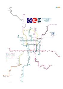 北京市地铁线路规划示意图