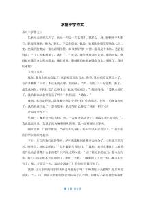 水痘小学作文