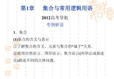 第1章2012高考導航