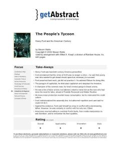 The People´s Tycoon