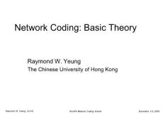 Network Coding Theory