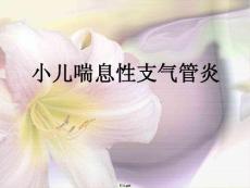 小儿喘息性支气管炎