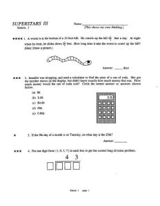 Sunshine Math 5