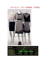 品牌女装行业  002612 朗姿股份  北京顺义