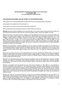 IVDD 体外诊断试剂指令