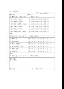 軟件工程師考評表