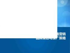 電子商務網站網絡營銷-品牌策劃與推廣策略
