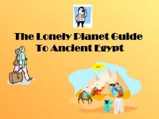 The Lonely Planet Guide To Egypt