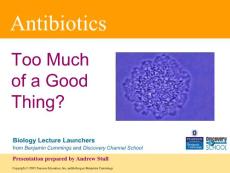 抗生素的应用与问题（英文PPT）Antibiotics