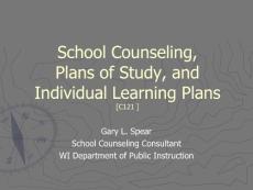 School Counseling, Plans of Study, and Individual Learning Plans ...