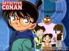 名偵探柯南為背景PPT模板