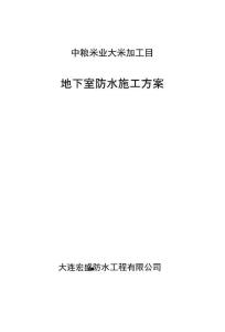 沈阳中粮渗晶施工方案