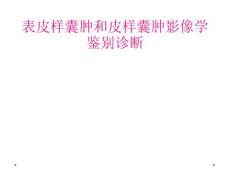 表皮样囊肿和皮样囊肿影像学鉴别诊断