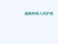 脑脓肿病人的护理