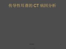 传导性耳聋的ct病因分析课件