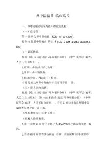 鼻中隔偏曲临床路径