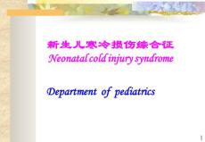 新生儿寒冷损伤综合征neonatalcoldinjurysyndrome