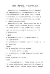 肠痈诊疗方案