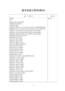 6-加工程序表格