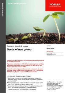 China smartphones - Nomura