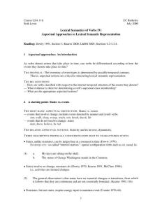 Lexical semantics 课件