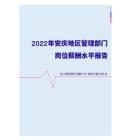 2022年安庆地区管理部门岗位薪酬水平报告