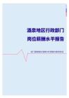 2022年酒泉地区行政部门岗位薪酬水平报告