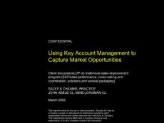 McKinsey：利用大客户管理获取市场机会