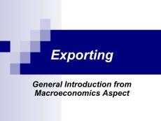 Introductioin to exporting
