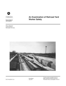 An Examination of Railroad Yard Worker Safety