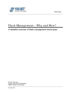 Overview of Flash Management (SSD life)