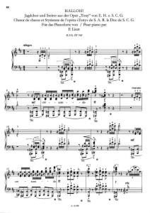 李斯特 喂 狩猎合唱和斯泰恩 Duke Ernst歌剧改编  S404  Halloh! Jagdchor und Steyrer aus der Oper Tony transcription for piano (after Duke Ernst) liszt钢琴谱