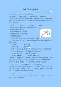 化学平衡历年高考题