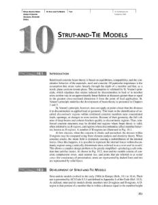 Chapter 10 Strut-and-Tie Modesl
