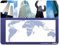 PPT模板藍色成功商務(wù)