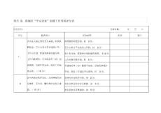 鼎城區平安企業創建工作考核評分表
