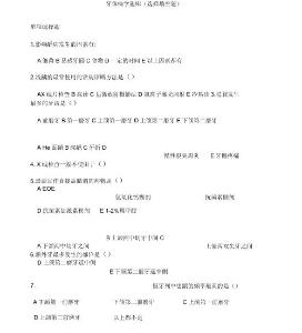 牙体病学题库选择填空