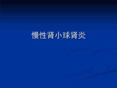 慢性肾小球肾炎
