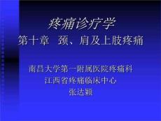 疼痛诊疗学8颈肩