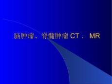 脑肿瘤脊髓肿瘤CTMRI